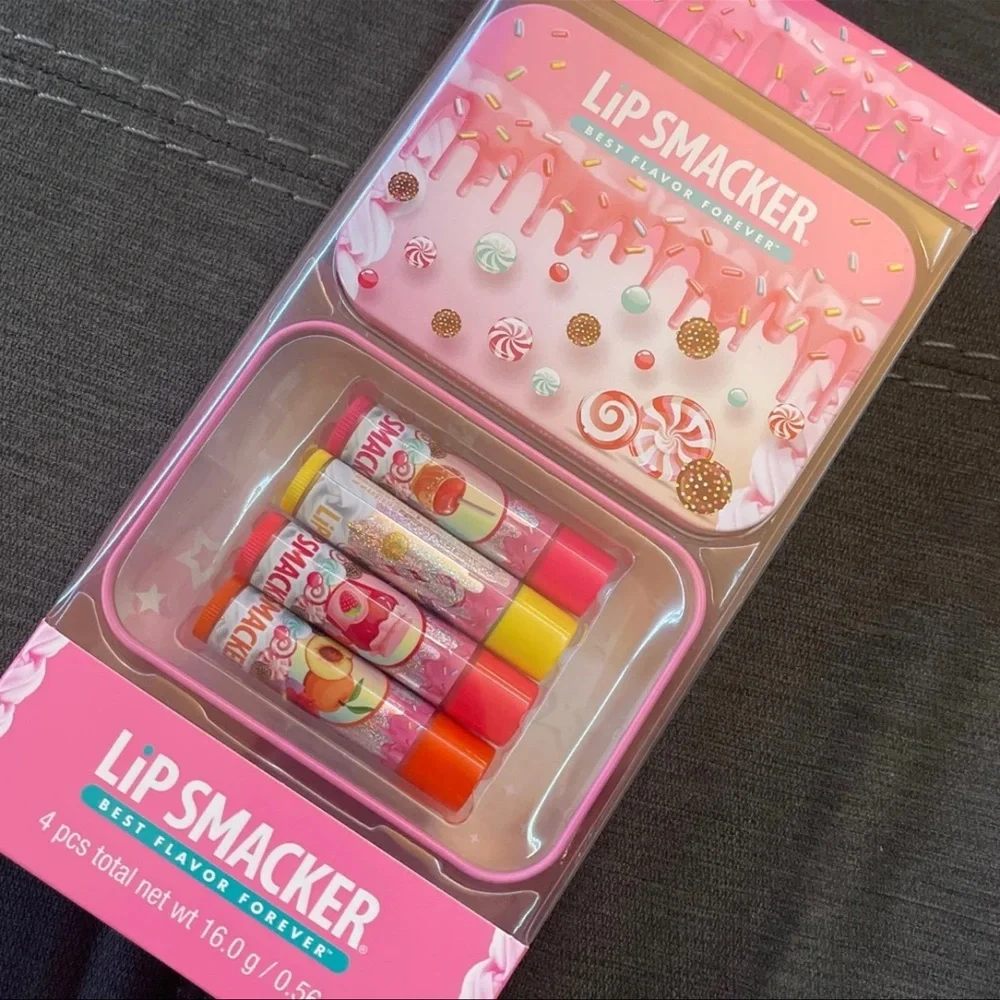 🍬🍬Sweet Flavors Lip Smacker with Tin🍬🍬